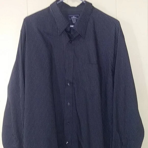 Dockers | Shirts | Mens Dockers Navy Blue Dress Shirt | Poshmark